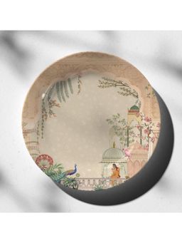 ARTCREST - Lady Waiting For Love 10-Inch Ceramic Wall Plate with Stand & Hook