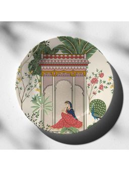 ARTCREST - Maharani Khaas For Love 10-Inch Ceramic Wall Plate with Stand & Hook