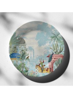 ARTCREST - Persian Garden 10-Inch Ceramic Wall Plate with Stand & Hook