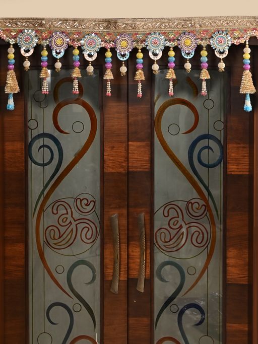 AAPNO RAJASTHAN Multicolour Decorative Beaded Toran