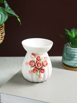 Tayhaa - Pink Floral Ceramic Tealight Holder