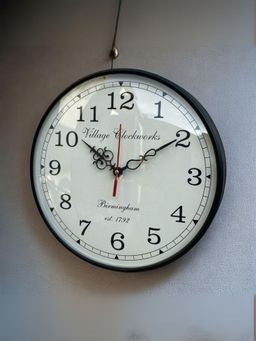 Unravel India - Analogue Wall Clock Black