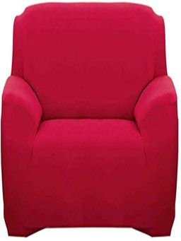 House of Quirk - Double Seater Sofa Cover For Couch Flexible 140 Gsm Sofa Slipcover - Red