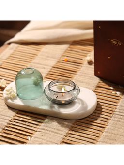 Muun Home - Dome Tea Light Candle Holder - Teal Grey