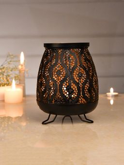 Tayhaa - Geometric Cutout Cylindrical Shaped Tealight Holder