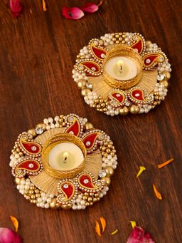 AAPNO RAJASTHAN - Rajasthani Artisan Tea Light Set (Pack of 2)