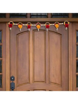 eCraftIndia - Yellow Red Rose Flower Toran For Main Door Entrance Home