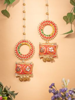 THE ZAPPY BOX - Gota Patti Cushion Door Hangings (Pack of 2)