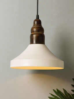 Homesake - Parker Metal Wood Pendant Light Antique Step