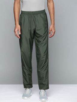 Alcis - Men Olive Green Solid Track Pants