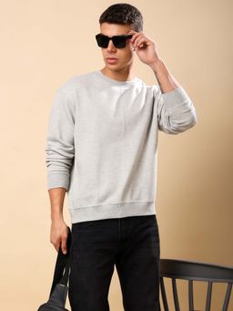 The Fit Theory - Grey Polycotton Sweatshirt