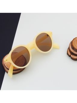 TED SMITH - UV Protection Round Sunglass For Men Women Polycarbonate Lens MONSKY_C5