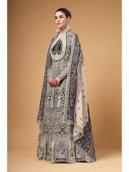 Gazab By Miku Kumar - Women Multi-Color Georgette Embroidered Anarkali With Dupatta