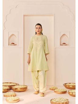 Sheetal Batra - Nida - Mint Green Short Choga With Farshi Salwar