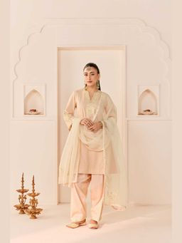 Sheetal Batra - Reem - Carnation Pink Short Choga With Dogri Salwar And Heavy Dupatta