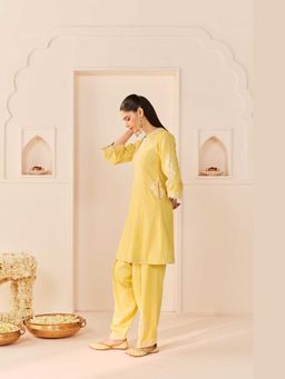 Sheetal Batra - Reem - Lemon Yellow Short Choga With Dogri Salwar (Lxrts)