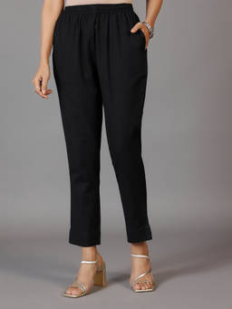 Libas - Black Solid Pant