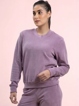 FableStreet - Fleece Roundneck Sweatshirt - Lilac