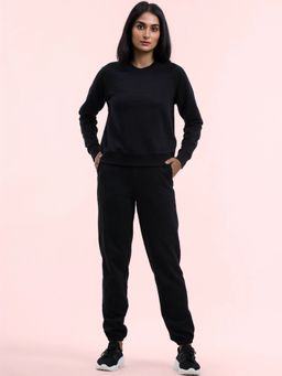 FABLE STREET - Cotton Tracksuit - Black (Set of 2)