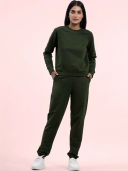 FABLE STREET - Cotton Tracksuit - Olive (Set of 2)