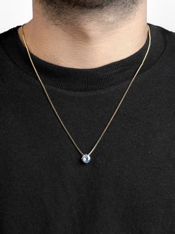 SWASHAA - Drevan Solitaire Men's Necklace Pendant