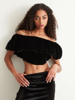 Cover Story - Black Velvet Top