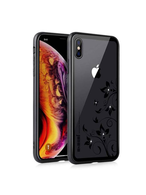 back cover iphone xs max tempered glass front and back
