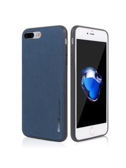 Memumi - Memumi® Magnific Series Canvas Back Cover for Apple iPhone 7 Plus/8 Plus, Shockproof - Blue (5.5")