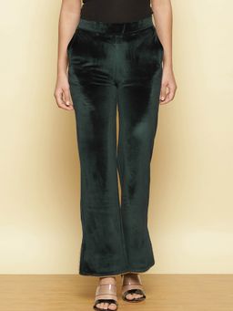 Lakshita - Forest Green Straight Palazzo Pant