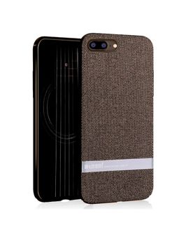 Memumi - Memumi® Jazz Series Hard Canvas / Fabric Back Cover for Apple iPhone 7/8, Shockproof - Brown (4.7")