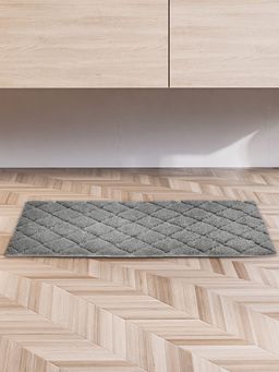 At Home by Nilkamal - Diamond Polyester 45 x 130 cm Runner (Grey)