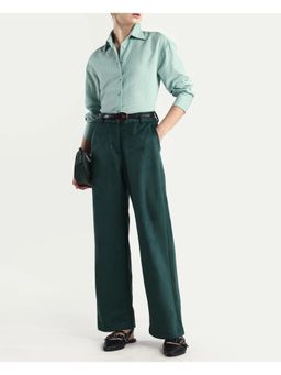 RAREISM - Solid Straight Fit Trouser Green