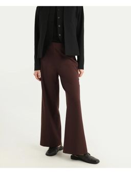 RAREISM - Solid Wide Leg Trouser Brown