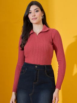 98 Degree North - Women Red Pullover Sweater