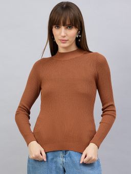 98 Degree North - Women Brown Pullover Sweater