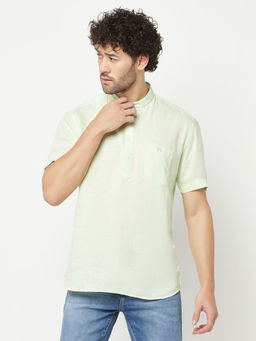CRIMSOUNE CLUB - Men Simplistic Light Green Kurta
