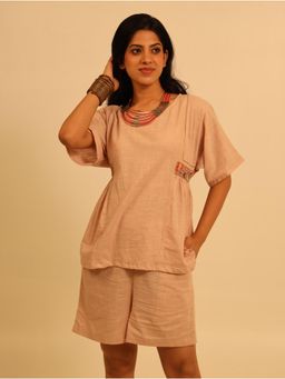 House of Bindiya - Rose Roti Pink Co-Ord Set