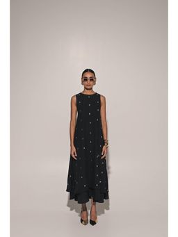 Kriti Bapna - Mono Black Midi Dress