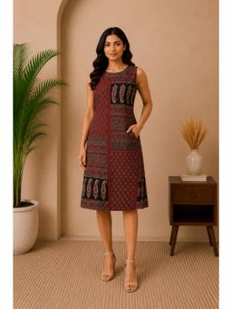 SILSELAH - Womens Brown Dress