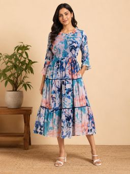 SILSELAH - Womens Blue Dress