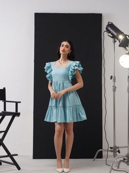 AMOSHI - Blue Ariana Mini Dress