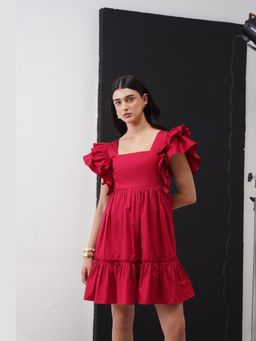 AMOSHI - Red Ariana Mini Dress