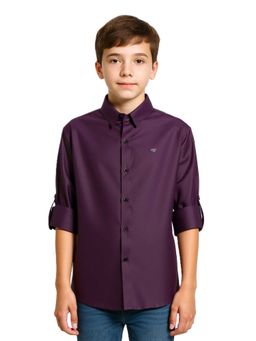 CHARCHIT - Boys Full Sleeves Solid Shirt