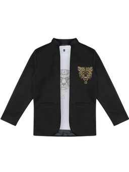CHARCHIT - Boys Jodhpuri Style Embellished Blazer With T-Shirt