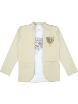 CHARCHIT - Boys Jodhpuri Style Embellished Blazer With T-Shirt