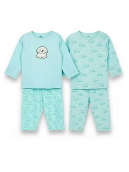 Kidbea - Organic Cotton Baby Full Sleeve T-Shirt & Pyjama (Pack of 4)