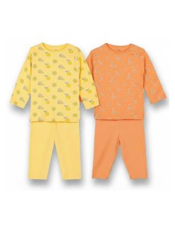 Kidbea - Organic Cotton Baby Full Sleeve T-Shirt & Pyjama (Pack of 4)