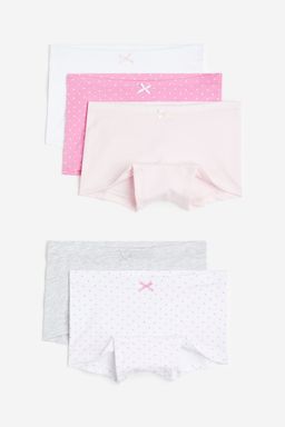 H&M - Girls 5-Pack Boxer Briefs