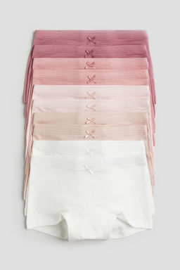 H&M - Girls 10-Pack Cotton Boxer Briefs