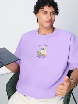 The Souled Store - Oversized T-Shirt: Born To Play Men